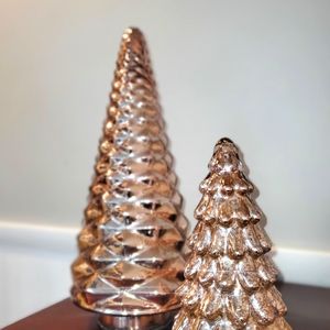 Mercury glass xmas trees